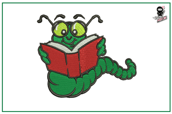Caterpillar with a Book